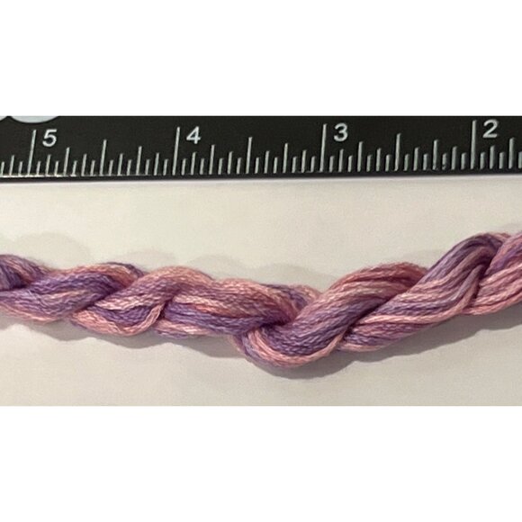 Dinky Dyes #02 Purple Haze 100% Silk Embroidery Thread 8 Mtrs Cross Stitch - Picture 3 of 3